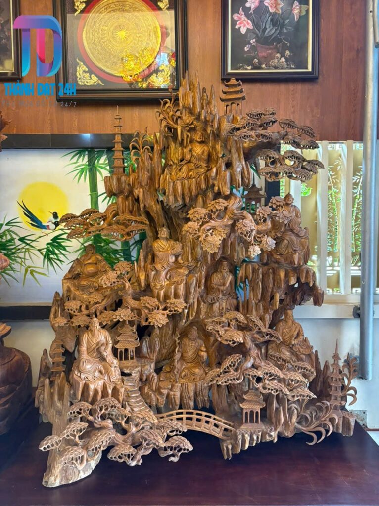Tượng Bát Tiên Gỗ Găng Bầu – Linh Khí Hội Tụ, Nghệ Thuật Đỉnh Cao