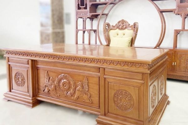 Thu mua bàn làm việc gỗ tự nhiên 3