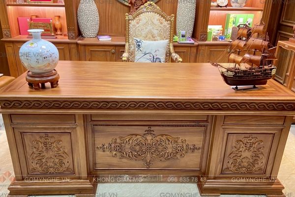 Thu mua bàn làm việc gỗ tự nhiên 2