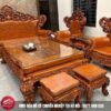 Bộ Bàn Ghế Gỗ Hương Đá Nguyên Khối
